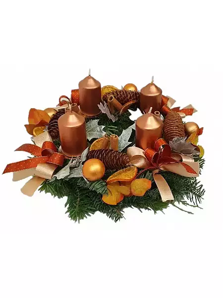 Advent copper wreath