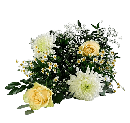 Mourning White bouquet to be placed