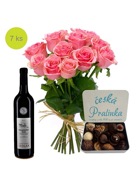 Romance with wine and chocolate