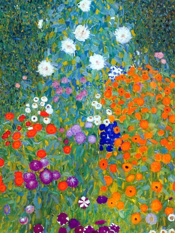 Gustav Klimt kvetna zahrada