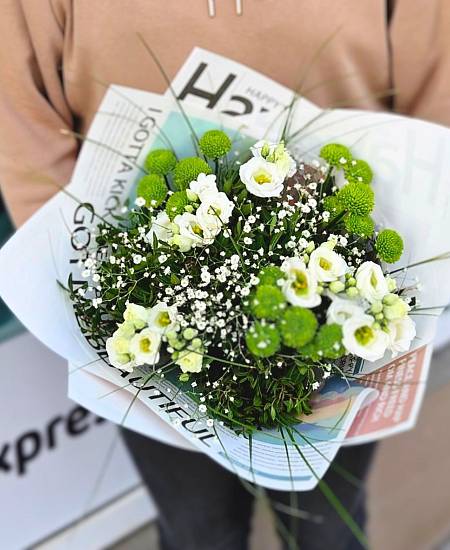 Elegantní kytice Eustoma