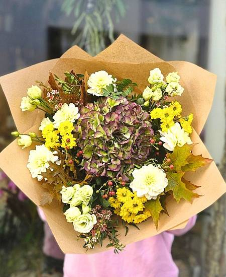 Kytice Podzimní Hortenzie