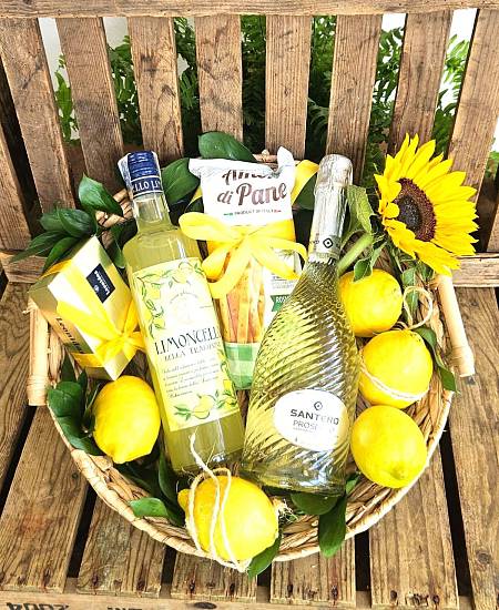 Limoncello dárkový koš
