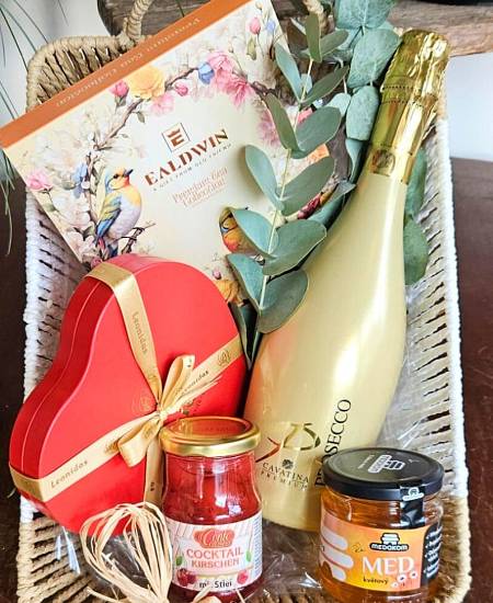 Plechový dárkový koš