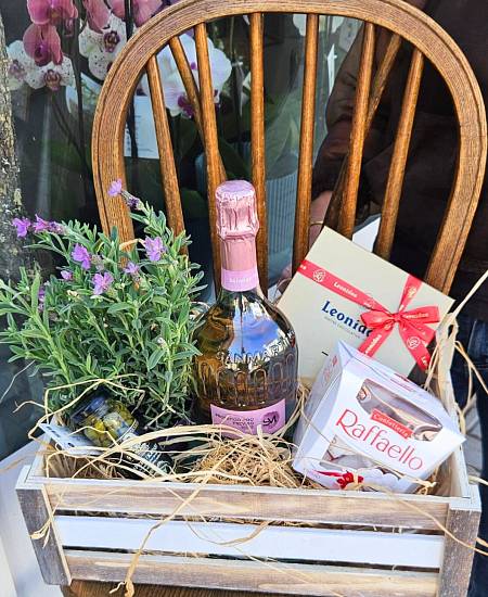 Pink basket Lavender