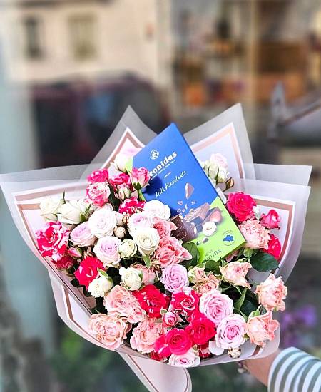 Trsová růže a čokoláda