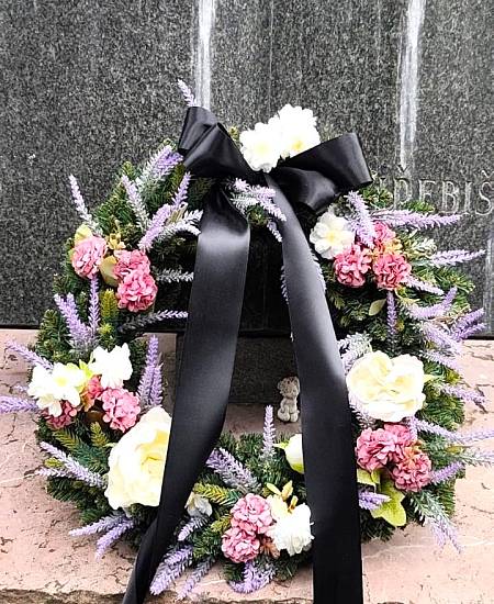 Artificial Pink Hydrangea Wreath