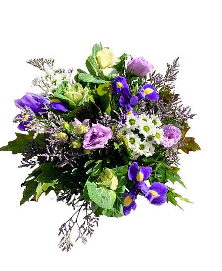 Kytice Fialový iris