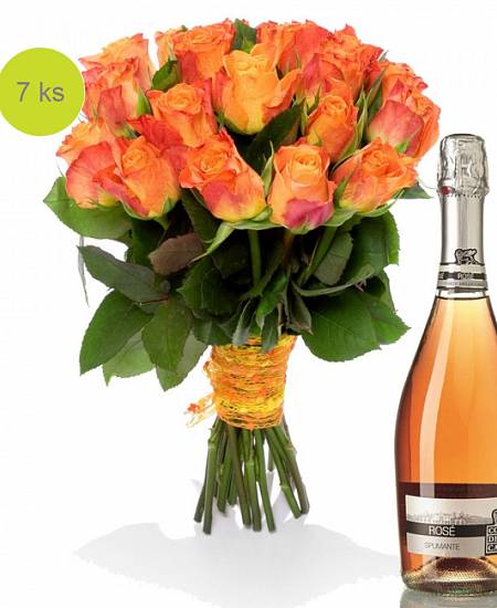 Ohnivá růže s Rosé Spumante