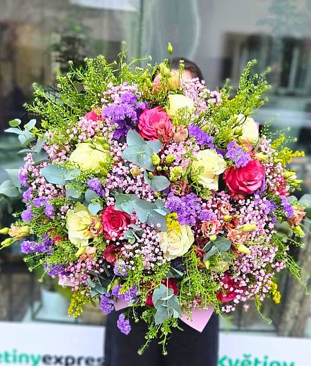 Kytice Pastelová symfonie – Luxusní náruč plná něhy