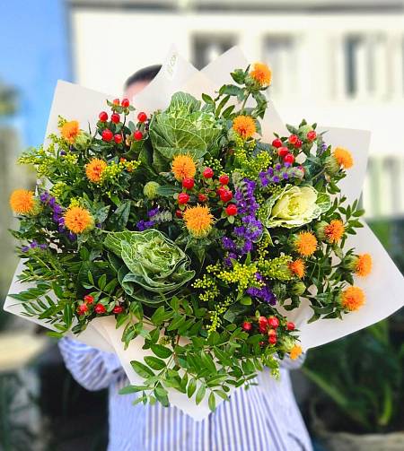 Špenátová kytice Brassica