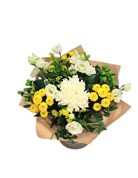 Bouquet Yellow and White Chrysanthemum