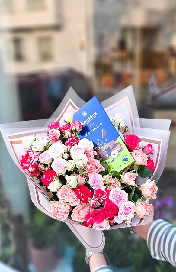 Trsová růže a čokoláda